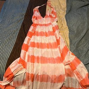 Tie dye maxi dress brand new